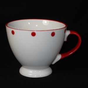 Footed coffee cup. abbott fine porcelain